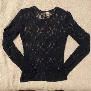 Black lace long sleeve